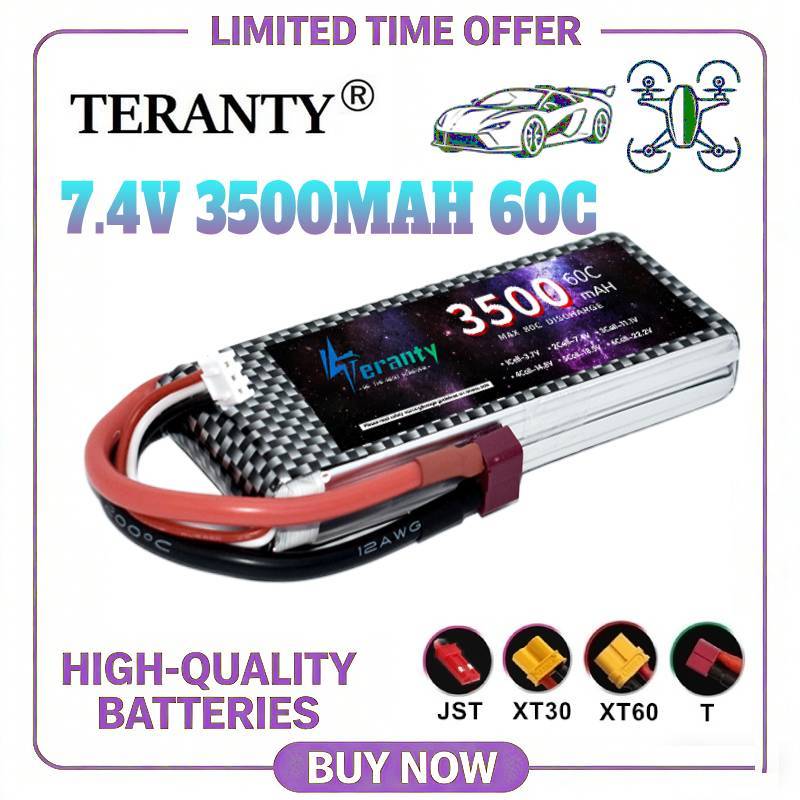 Fpv Racing Quadcopter - TERANTY 2S LiPo Battery 7.4V 3500mAh