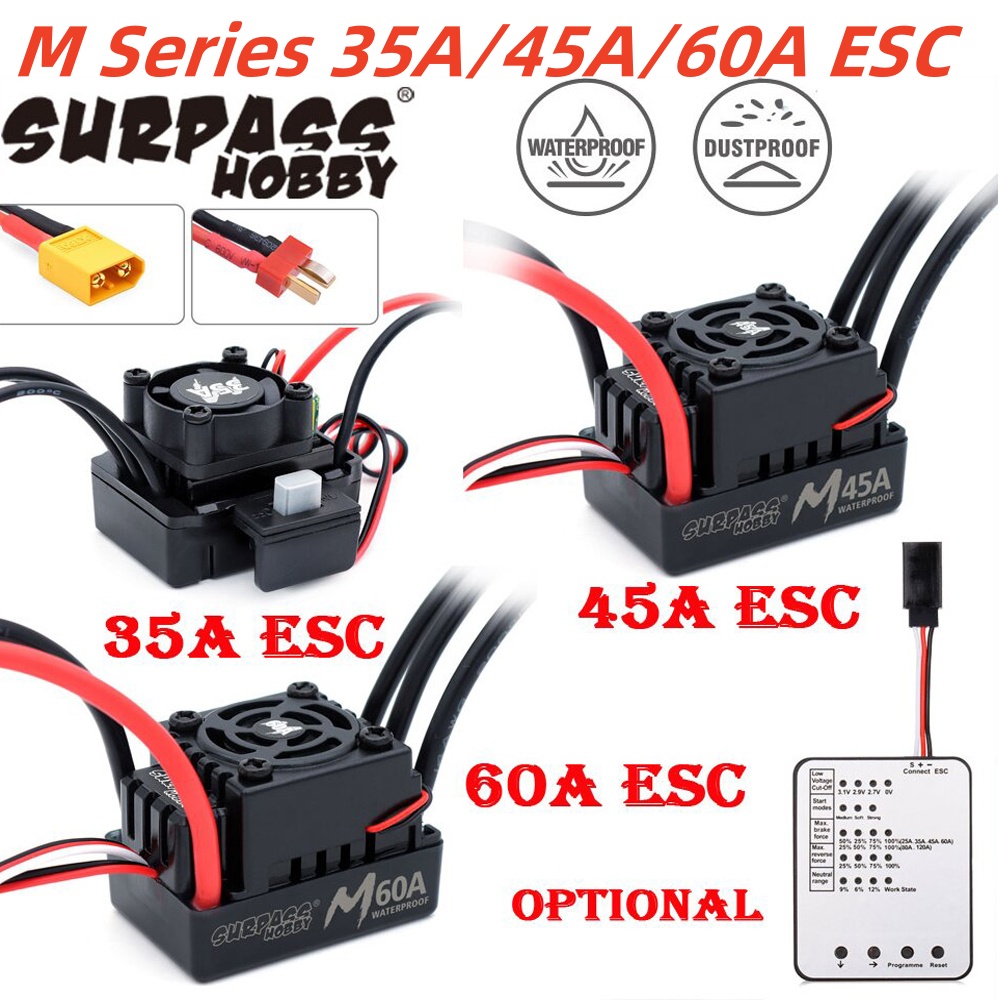 Esc Waterproof 60A - SURPASS HOBBY 60A 45A 35A Waterproof
