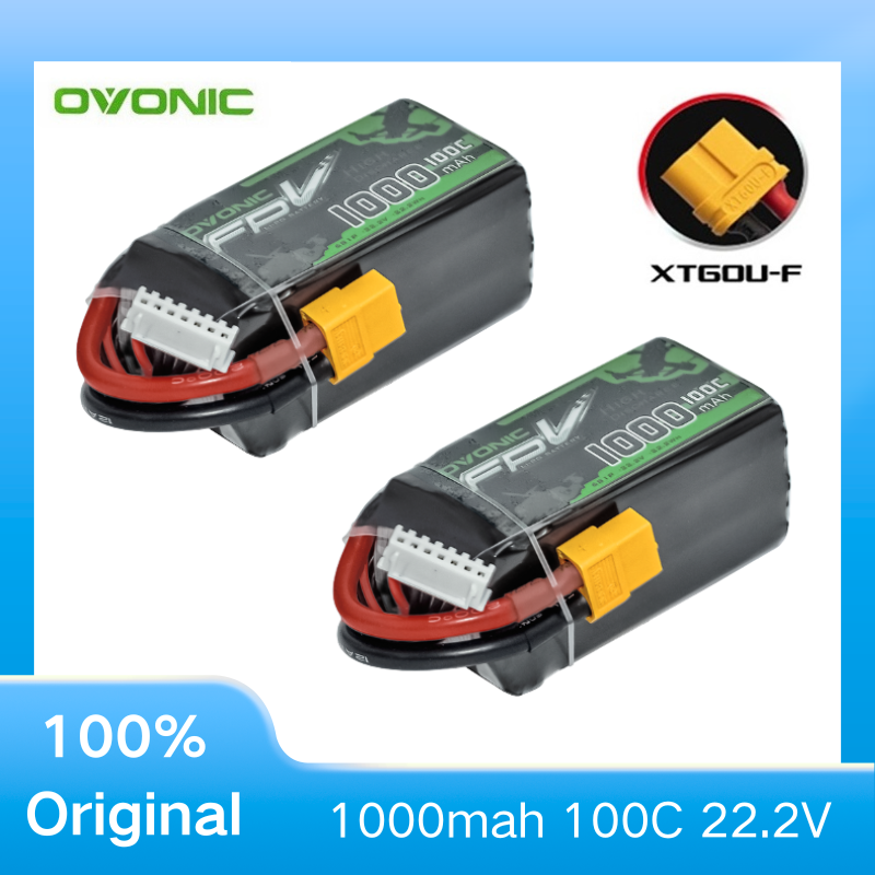 Fpv Racing Quadcopter - 2Pcs OVONIC 1000mAh 100C 22.2V LiPo