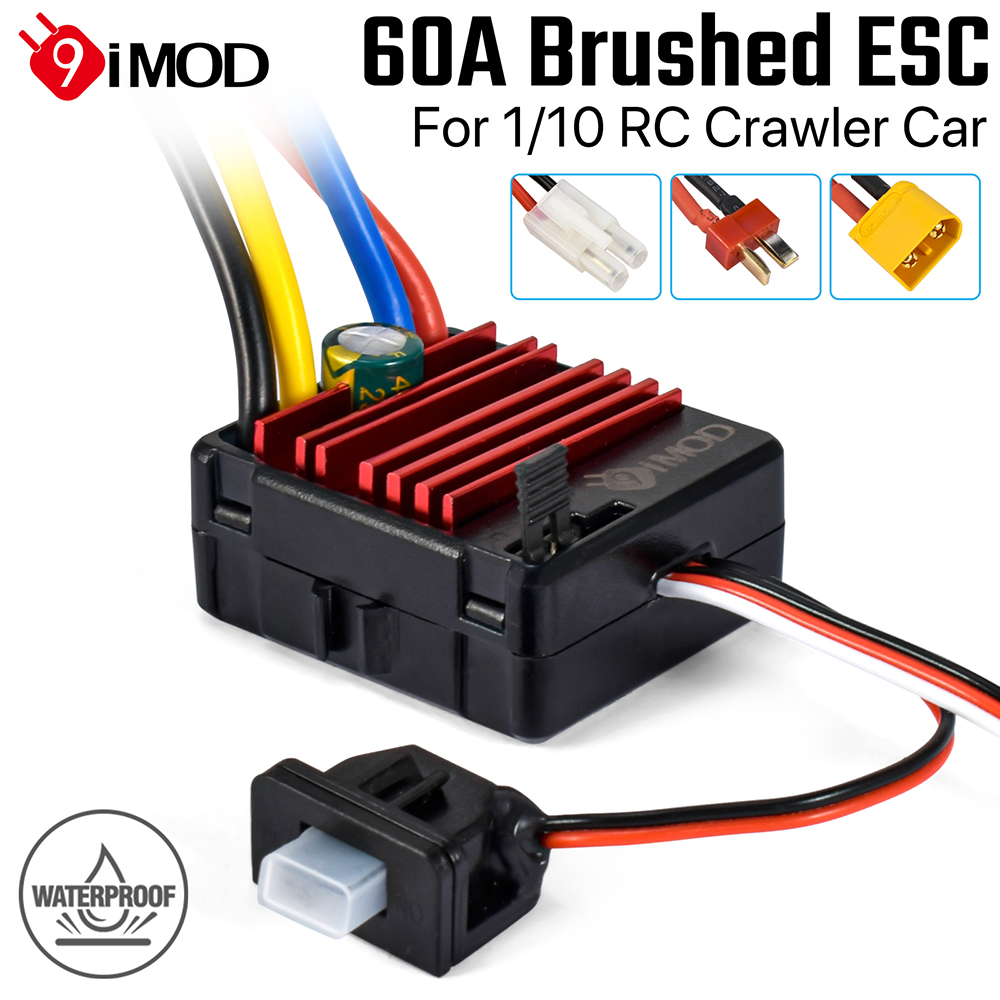 60A Brushed ESC IP65 Waterproo - Esc Waterproof 60A ulasan dan harga