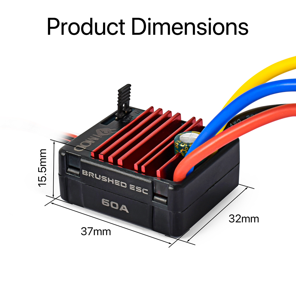 60A Brushed ESC IP65 Waterproo - Esc Waterproof 60A ulasan dan harga