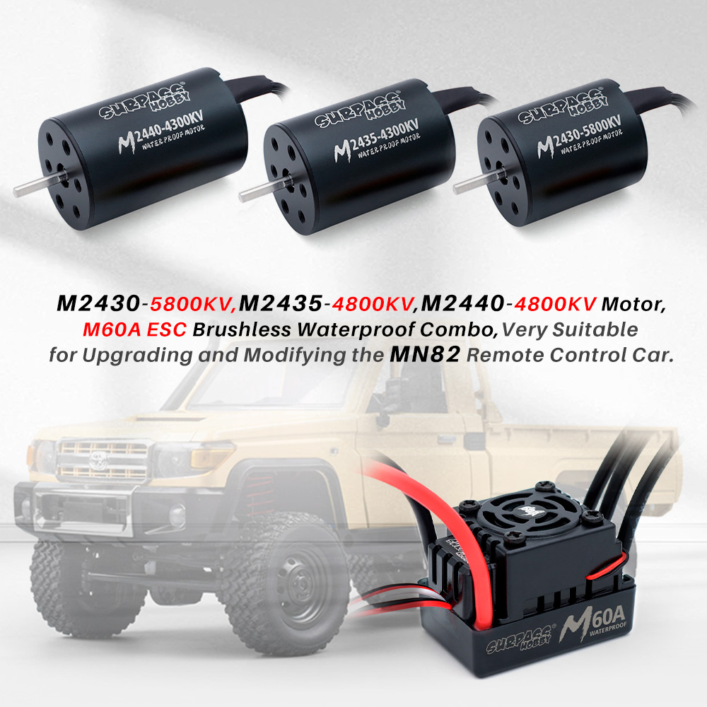 SURPASS HOBBY Brushless Motor  - Esc Waterproof 60A ulasan dan harga