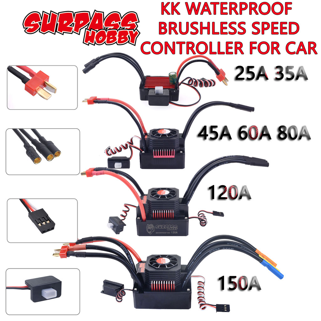 SURPASS HOBBY KK ESC Waterproo - Esc Waterproof 60A ulasan dan harga