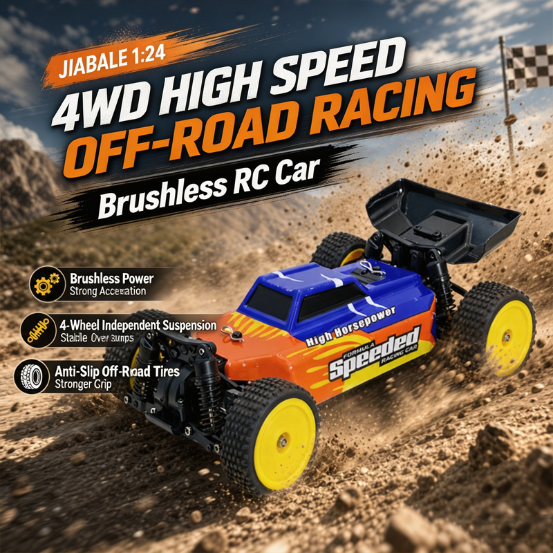 Jiabale 1:24 Brushless 4WD Hig - Rc Hobby Off Road ulasan dan harga