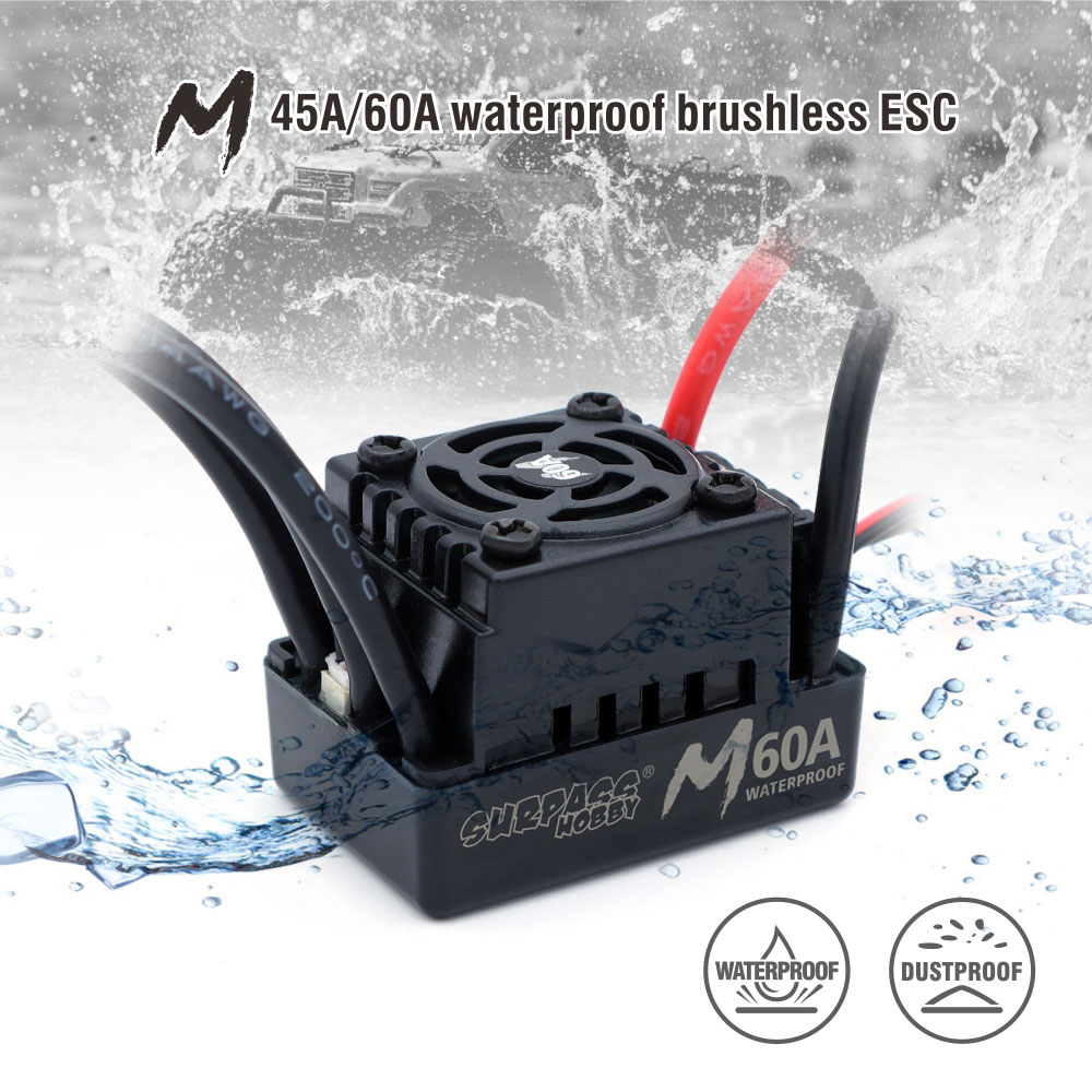 SURPASS HOBBY 60A 45A 35A Wate - Esc Waterproof 60A ulasan dan harga