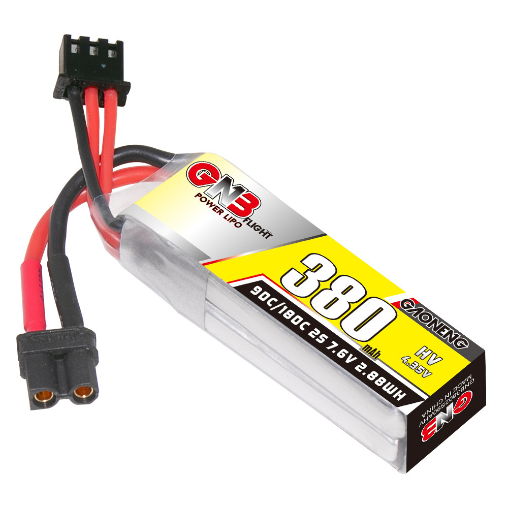 GNB 2S 7.6V 380mAh 90C/180C Li - Fpv Racing Quadcopter ulasan dan harga