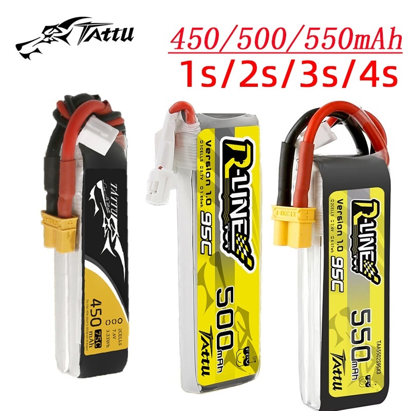 3Pcs NEW TATTU 450/500/550mAh  - Fpv Racing Quadcopter ulasan dan harga