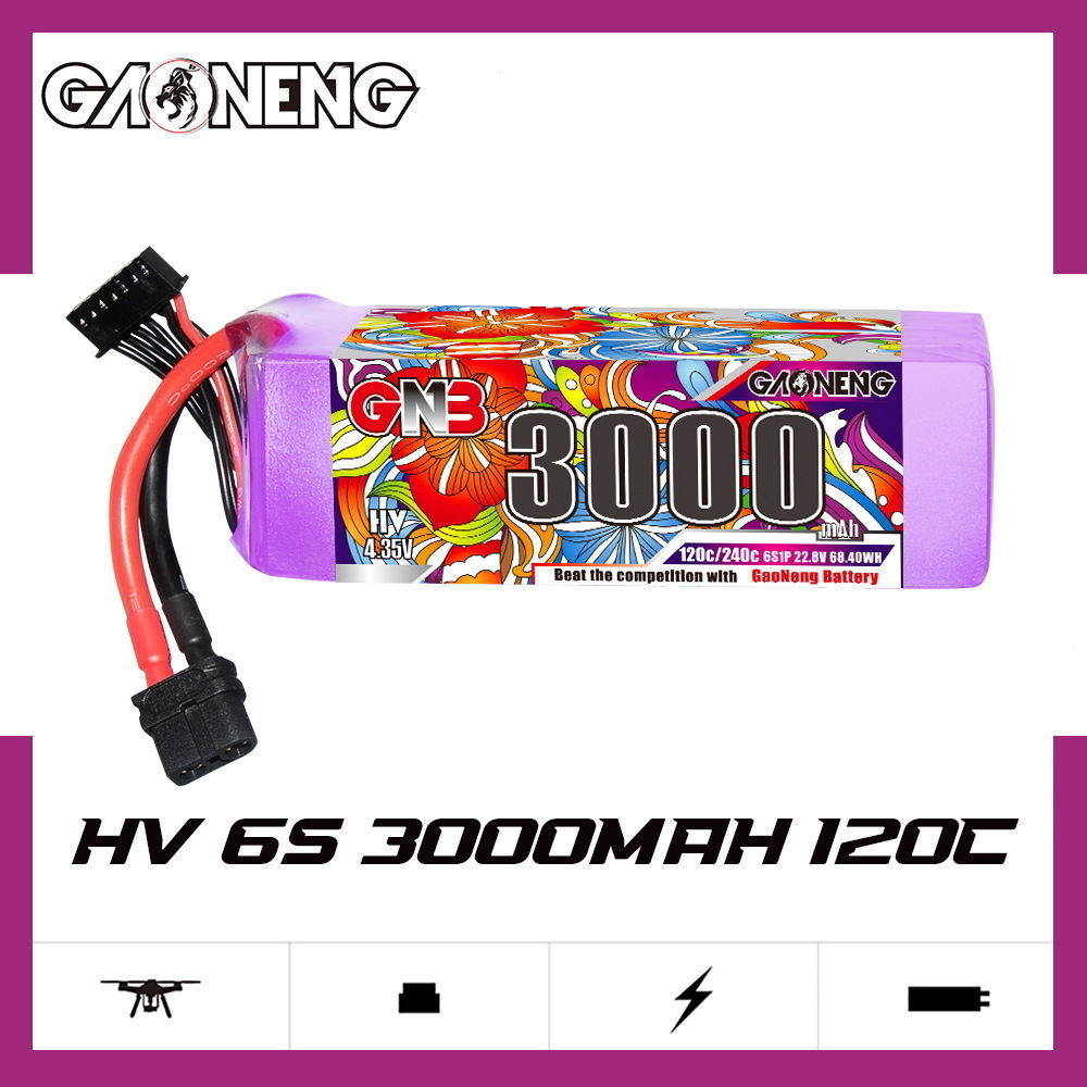 GNB Lipo Battery 6S 22.8V 3000 - Fpv Racing Quadcopter ulasan dan harga