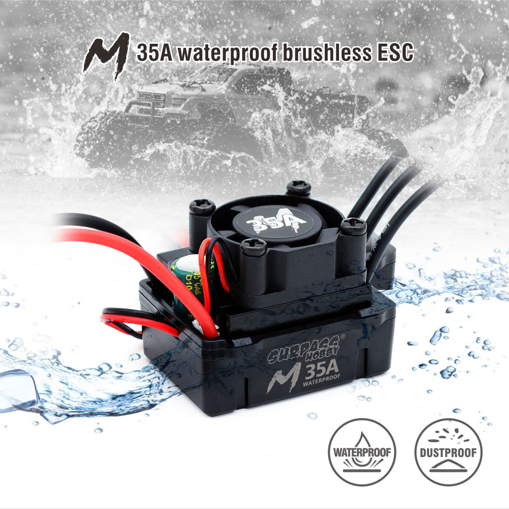 SURPASS HOBBY 60A 45A 35A Wate - Esc Waterproof 60A ulasan dan harga